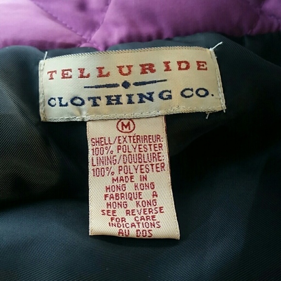 TELLURIDE l Puff Vest Purple Black D2 - Picture 2 of 7